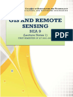 Gis and Remote Sensing: (Lecture Notes 1)