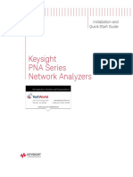 Installation and Quick Start Guide Keysight PNA Series Network Analyzers - 22 Páginas