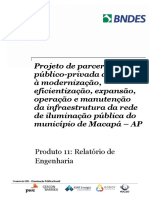 Relatório de engenharia sobre projeto de parceria público-privada para iluminação de Macapá