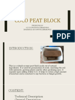 Coco Peat Block: Presenting by A.S.S.N.PRASANTH (19BME0454) Dandamudi Sai Karthik (19bme0491)