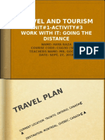 Travel and Tourism: Unit#1-Activity#3 Work With It: Going The Distance