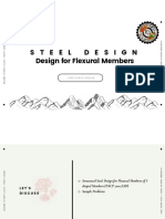 Steel Design Class Agenda - Flexural Member Design