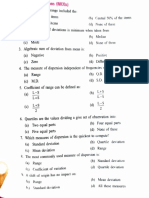 Multiple Choice Questions on Statistics Measures