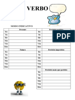 Conjugação verbal no modo indicativo