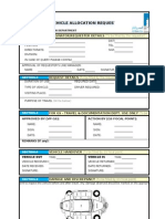 Vehicle Allocation Request: Originator/Requester Details