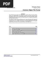 Common Object File Format by Texas Instruments