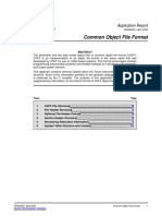 Common Object File Format by Texas Instruments