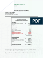 Fees for Architecture and Fine Arts programs at FEU