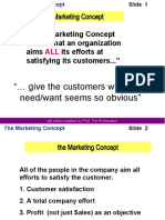 ..The Marketing Concept Means That An Organization Aims Its Efforts at Satisfying Its Customers...