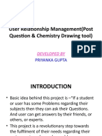 User Relationship Management (Post Question & Chemistry Drawing Tool)