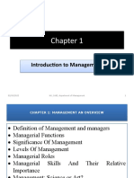 Chapter 1 Intro. To Management