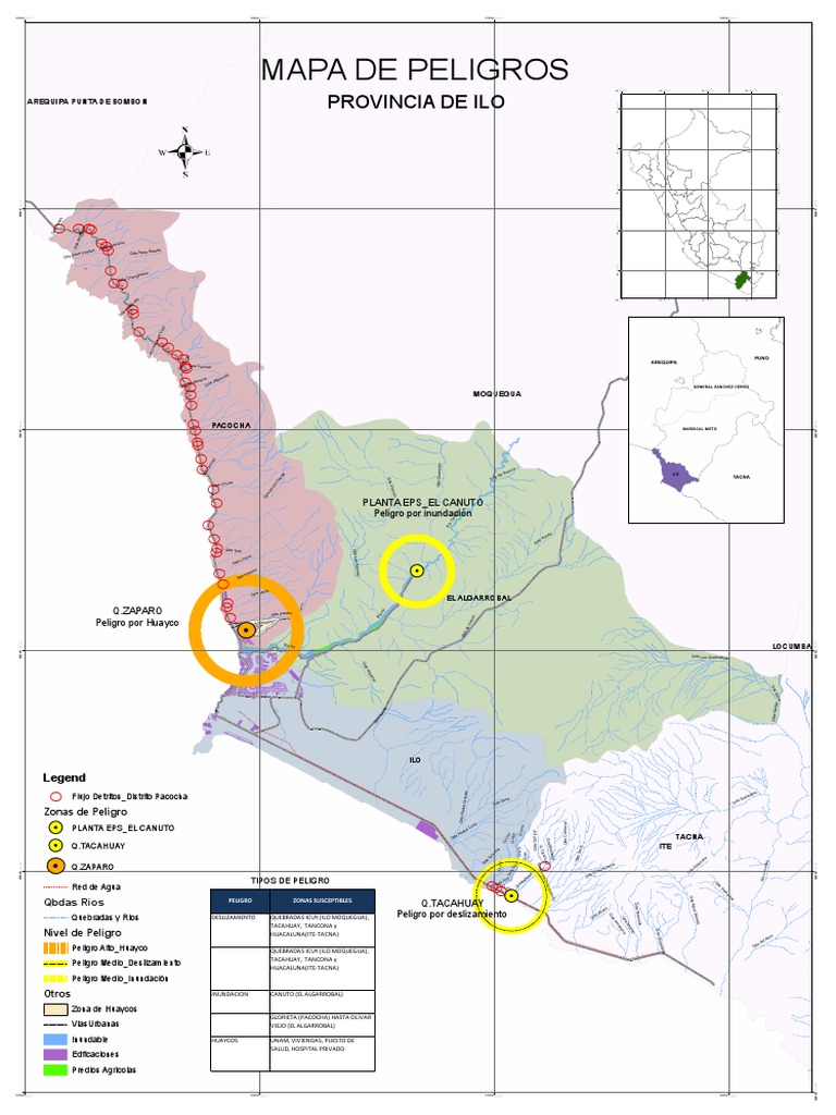 Mapa de Peligros en Ilo y Tacna | PDF