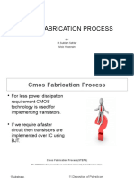 Cmos Fabrication Process: BY M.Subtain Safdar Moiz Hussnain