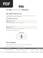 SQL Keyword: Inner Join