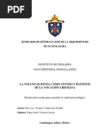 La Voluntad de Dios como centro de la vocación cristiana