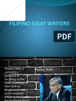 Filipino Essay Writers