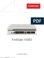 Fortigate 1000D: Quickstart Guide