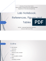Lecture 3 - Lab Notebook, References, Figures and Tables