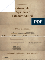 Da I Republica a Ditadura Militar