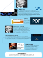 Azul Verde y Naranja Dibujado A Mano Biografía y Procesos Infografía