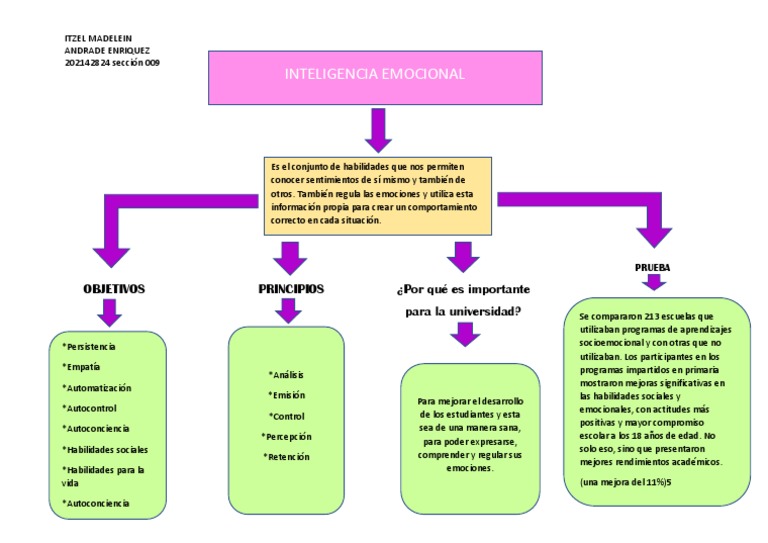 Inteligencia Emocional (Mapa Conceptual) | PDF | Las emociones | Inteligencia  emocional