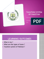 Taxation System of Pakistan: Submitted To: Ma'am Nadia Raza Submitted By: Sana Abbas (045) & Falak Naz