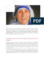 Biografía Madre Teresa de Calcuta