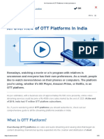An Overview of OTT Platforms in India - Selectra - in
