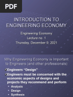 Introduction To Engineering Economy