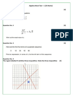 Algebra Mock Test - 1 (25 Marks) Question No. 1