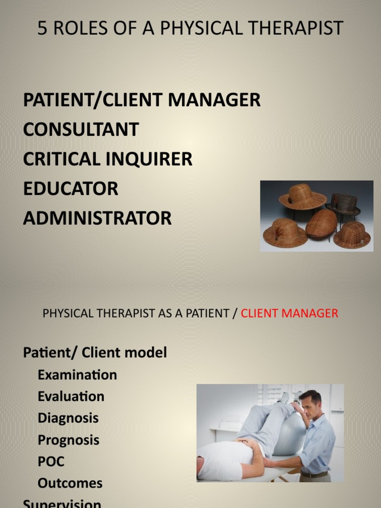 Roles and Responsibilities of Physical Therapists | PDF | Psychotherapy ...