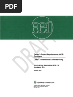 Owner's Project Requirements (OPR) Document Leed Fundamental Commissioning