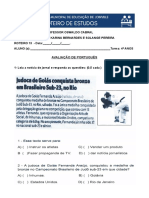 Avaliação roteiro 13 de português 4ª ano nova
