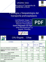 Fisiologia y Fisiopatologia Del Transporte Prehospitalario DR Luis e Vargas