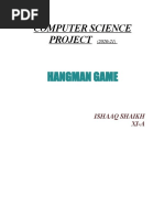 Computer Project - Hangman Game