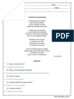 Interpretacao de Texto o Destino Da Sementinha 4º Ou 5º Ano Resposta