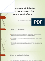 Fondements Et Théories de La Communication Des Organisations