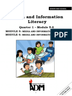 Media and Information Literacy: Quarter 1 - Module 5-6
