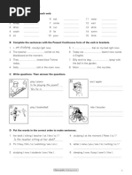 Present Continuous UNIT 4 1º