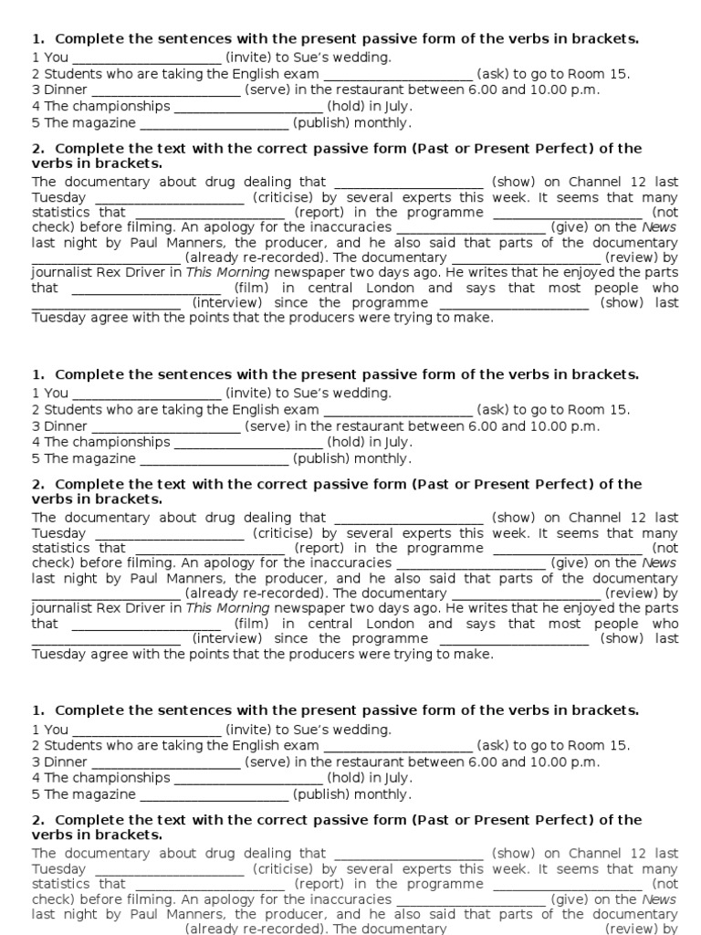 Passives PDF Language Mechanics Linguistic Morphology
