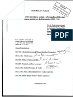 Um Estudo Sobre as Origens Sociais e a Formação Politica Das Lideranças Sertanejas Do Contestado