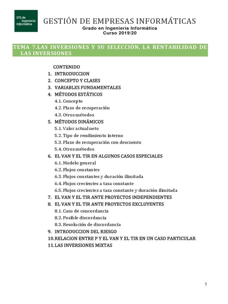 Selección de Inversiones Mixtas | PDF | Tasa interna de retorno | Inflación