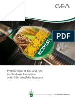 Biodiesel Production Pretreatment Oils Fats 9997 1150 030