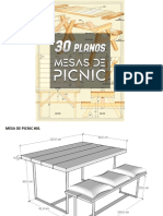 20 Mesas de picnic de madera