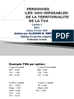 Cours 3 TVA Personnes Imposables Et Non Imposables