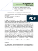 Working in Private Universities: Does Emotional Intelligence Matter For Job Effectiveness?