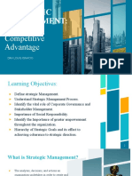 Strategic Management:: Creating Competitive Advantage