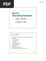 M 317: Operating Systems: Class Outline