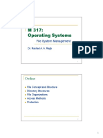 M 317: Operating Systems: Outline