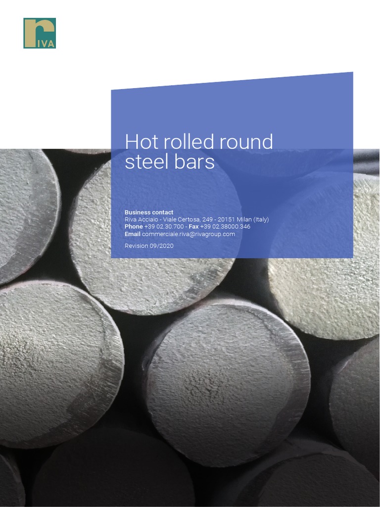 Hot Rolled Round Steel Bars PDF Steel Rolling (Metalworking)